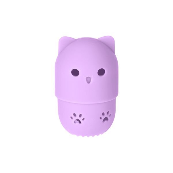 

purple makeup egg silicone storage eggshell 1pc