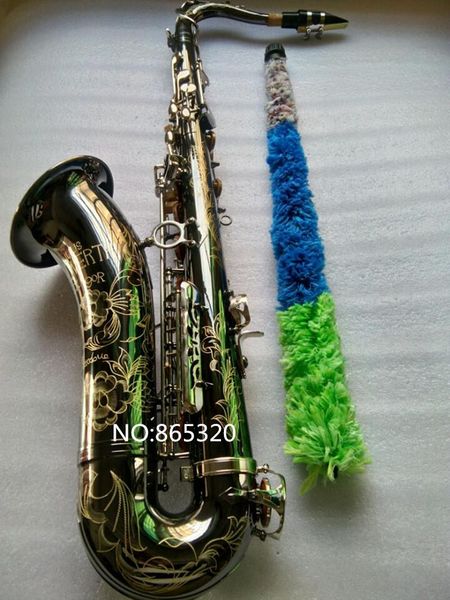 

tenor saxophone black professional musical instrument with sax mouthpiece