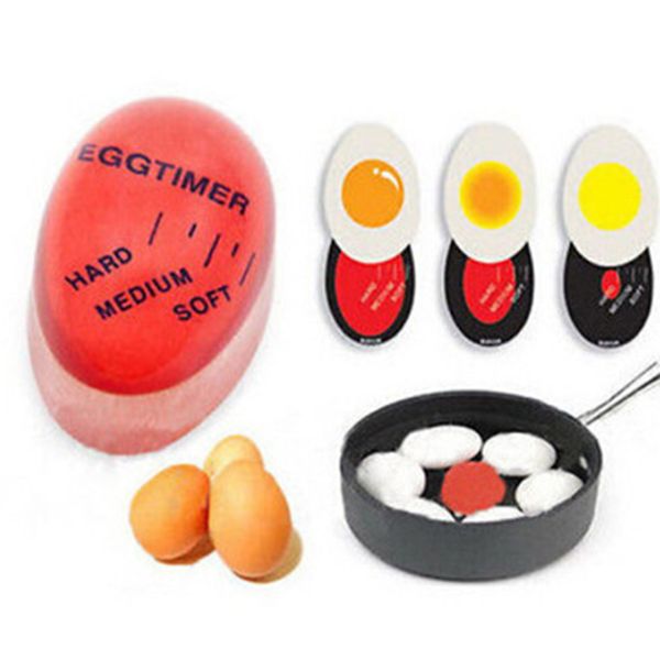 

egg perfect color changing timer yummy soft hard boiled eggs cooking helper eco-friendly resin egg timer red timer tools kitchen supplies