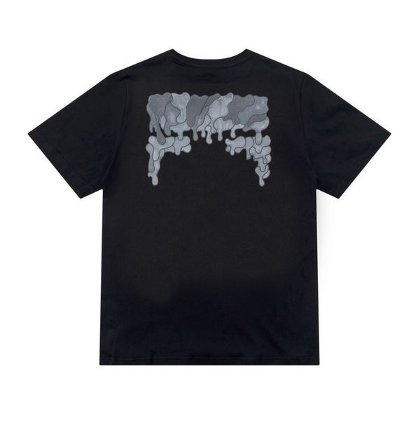 

brand mens classic fashion t shirts offs summer designer women loose tees quality t-shirt letter arrow oil painting black white tshirts lux, White;black