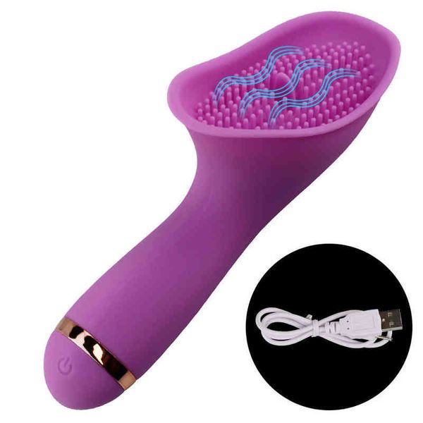 NXY Vibratori AV Rod Brush Tongue Stimolatore del clitoride vaginale Giocattoli del sesso per le donne Potente massaggio del punto G Thorn Finger sexo 220427