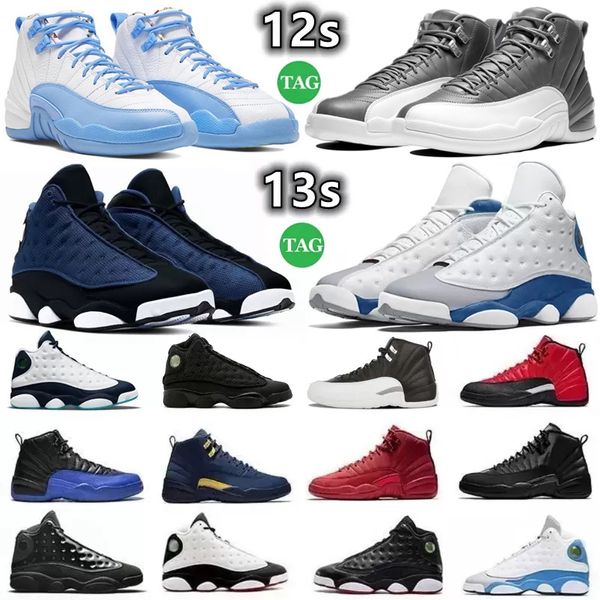 

12 13 mens basketball shoes 12s stealth unc hyper royal black taxi playoffs royalty 13s french university brave blue obsidian del sol men tr