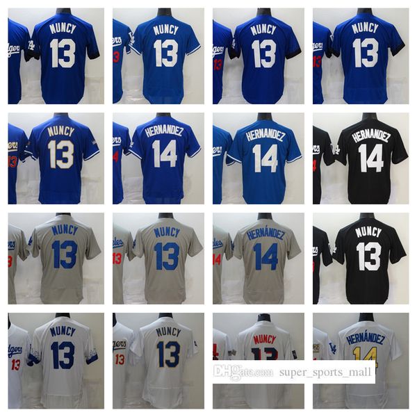 

14 enrique hernandez baseball jersey 14 enrique hernandez 16 will smith stitched jerseys men women youth size s--xxxl, Blue;black