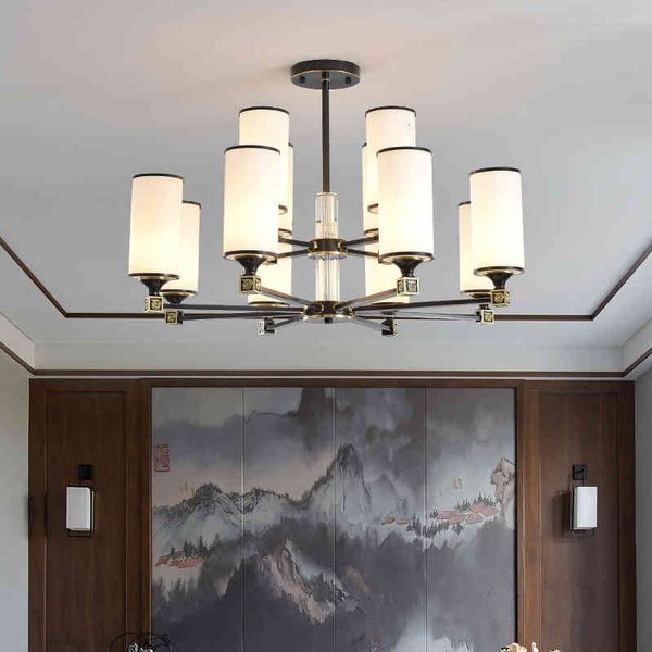 

pendant lamps chinese all copper chandelier living room lamp style modern simple dining bed atmospheric net red chandelier