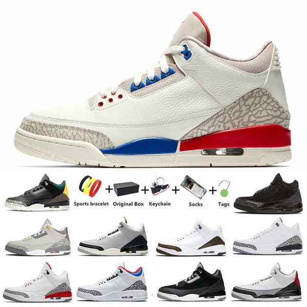 

fashion jumpman 3s mens basketball shoes unc court purple mocha black cat white cement international flight men women trainer sports