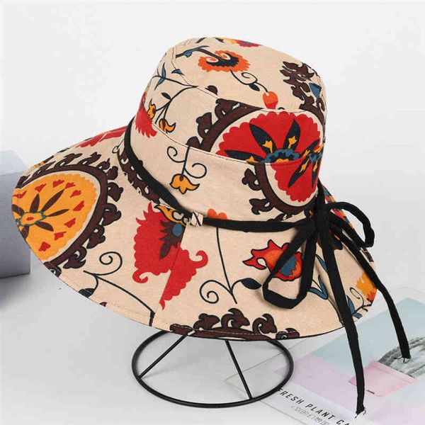 

designer bucket trucker straw hat man woman female summer sunscreen sunshade outdoor travel foldable double-sided fisherman large brim sun h, Blue;gray