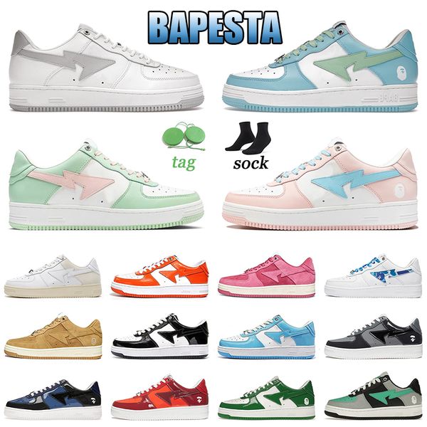 

women men monkey bapesta casual shoes camouflage designer running shoes platform star sk8 sta low sports sneaker sneakers stars ape bapestas