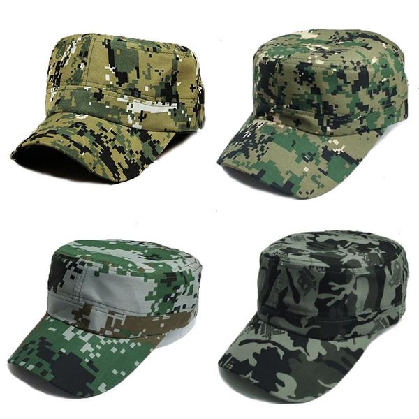 

outdoor sport caps camouflage hat baseball simplicity tactical military army camo hunting cap adult, Blue;gray