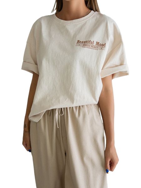 

dazy slogan graphic drop shoulder tee u5ww#, White