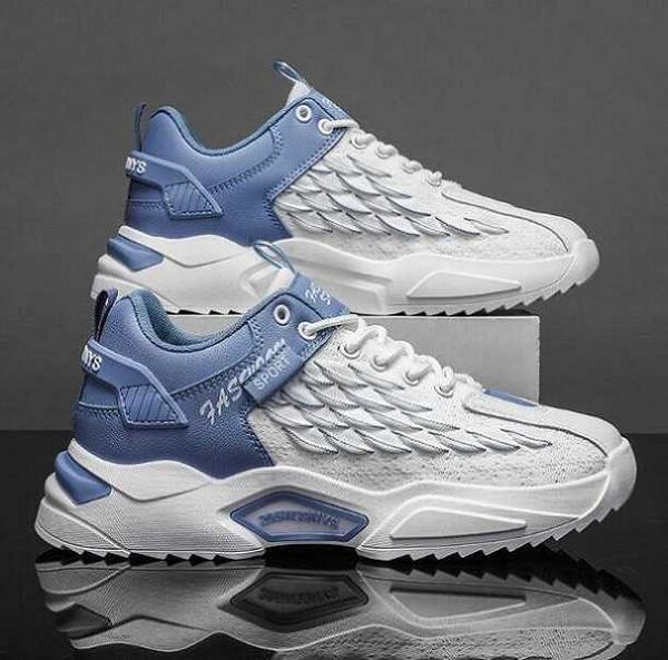 

ede376 summer breath mesh sneakers shoes comfort casual walking men sports knit lightweight skateboard tech fabrics trainer, Black