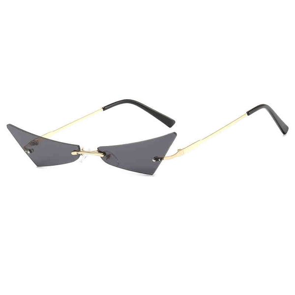 

men's ladies brand sunglasses wholesale new fashion personalized funny for men women triangle framels eye, White;black