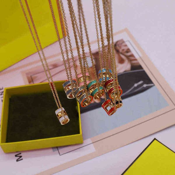

fashion pendant necklaces necklace letter design for man woman jewelry highly quality 9 color box need extra cost, Silver