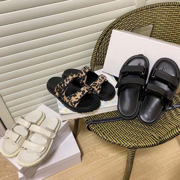 

woman slippers falt shoe sandals beach slide leopard print solid color slipper fashion scuffs slippers for lady by shoe008, Black