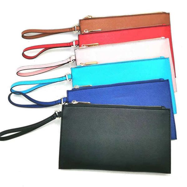 

designers zipper wallets credit card slots envelope flap square women men portable pu classic floral coin wallet purses clutch leather color, Red;black