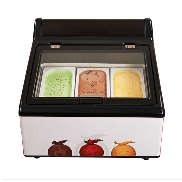 ICE03 Commercial Desktop Ice Cream Showcase Machine para equipamento de cozinha