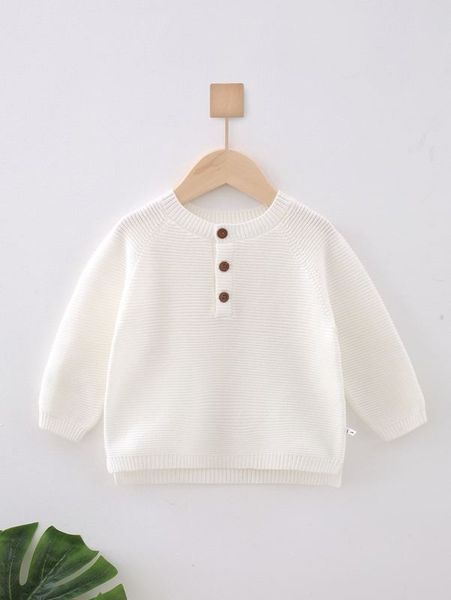 

toddler boys half button raglan sleeve high low hem sweater she01, Blue