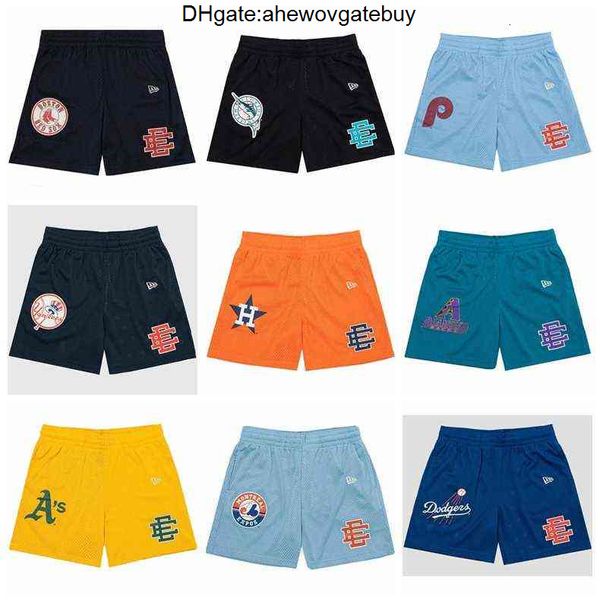 

wholesale mens shorts eric emanuel ee fitness bodybuilding summer gyms male breathable mesh quick dry sportswear jogger beach casual, White;black