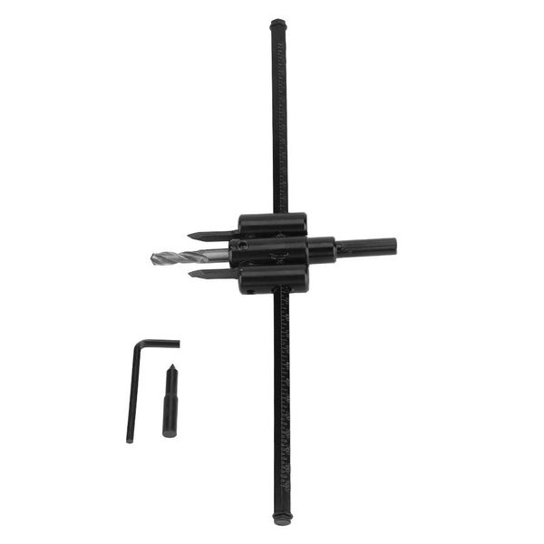 

30-300mm adjustable black circle hole saw drill bit set diy woodworking tool