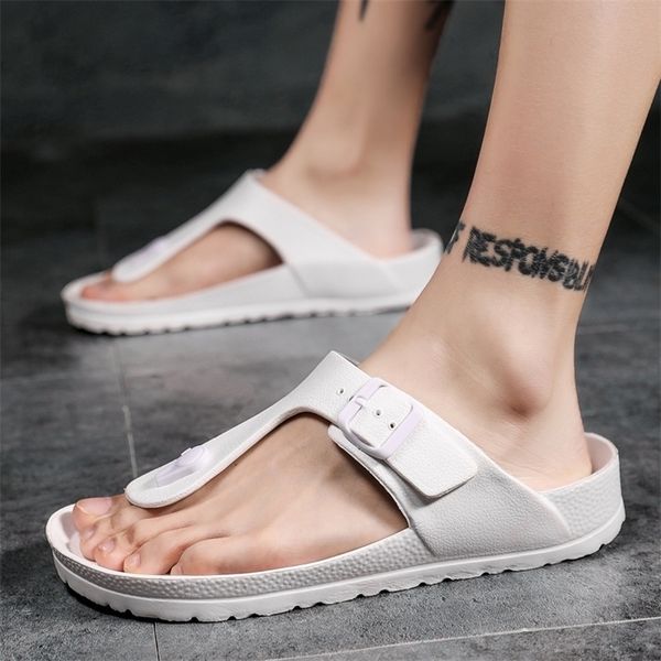 

summer cool mens flipflop sandals foot arch massage correction walking beach outdoor soft rubber slippers of fish gentleman 220614, Black