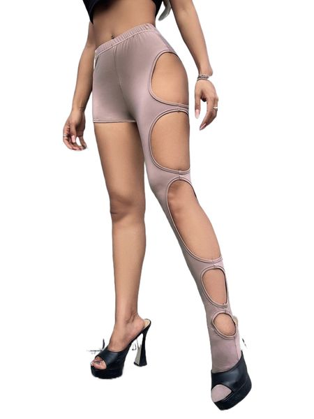 

cut out asymmetrical leggings k9vw#, White;black