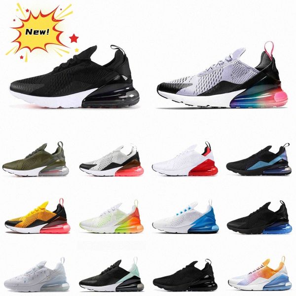 

2022 men 270 running shoes orange bred 270s triple black white olive p blue barely rose sports outdoor true mens women sneakers size 36-45 h