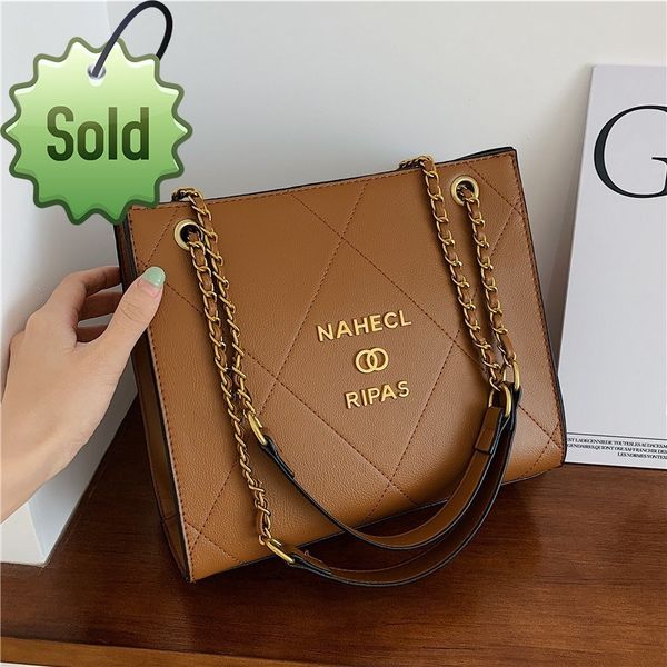 

new large capacity fashion solid color shoulder messenger ladies designer bag handbag