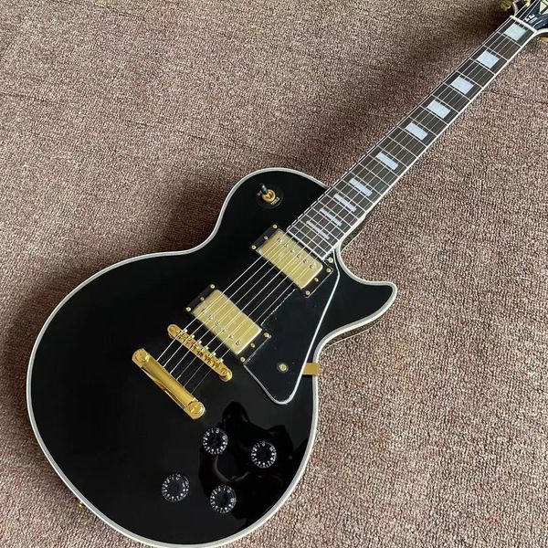 

custom shop handwork custom durable standard custom electric guitar mahogany body guitarra black color