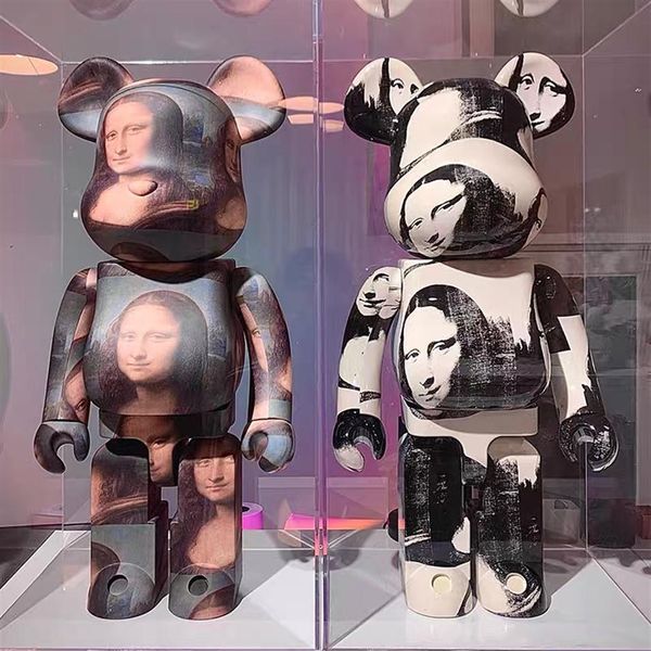 

new style 400 28cm bearbrick the abs famous paintings fashion bear chiaki figures toy for collectors berbrick art work model decor267s