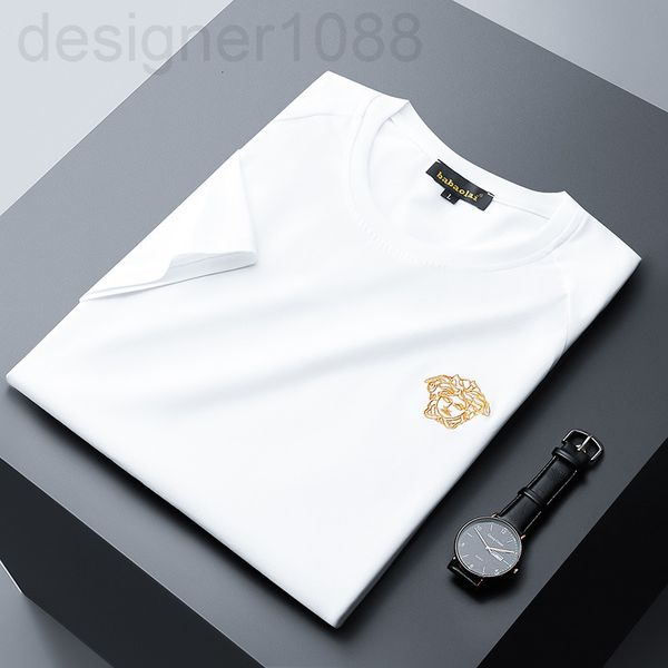

men's t-shirts designer 2021 short sleeve t-shirt men's summer fashion trendy brand slim fit t-shirt round neck bottomed shirt mer, White;black