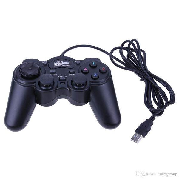 

abs universal wired dual vibration usb850 plug game pads controller for pc gaming gamepads game controller with usb cable