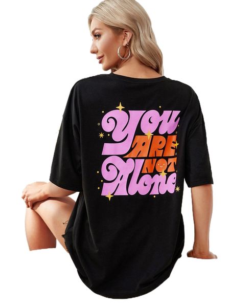 

x cebrazul star & slogan graphic drop shoulder tee j5vu#, White