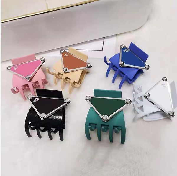 

designer high ponytail clamps cute mini hair clip metal baby girl hair claws small clamp for women candy color fashion headwear frosted acce, Slivery;golden