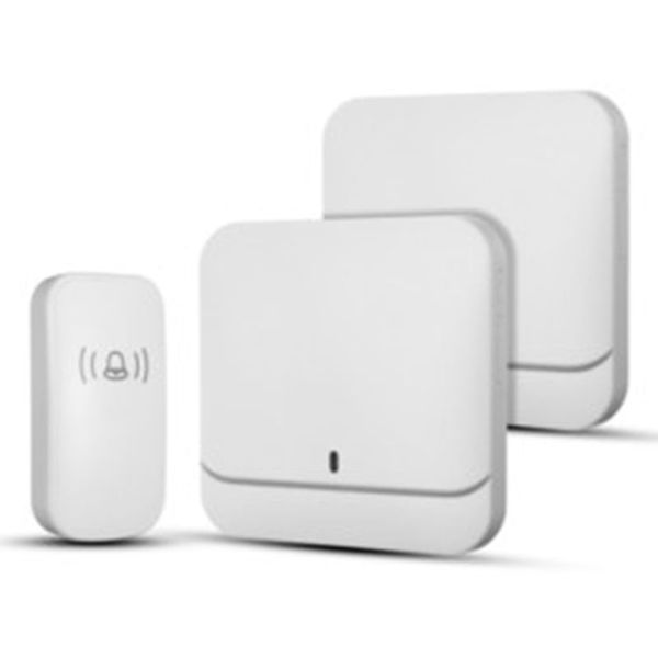 

home house 4 volume wireless doorbell chime 1 plugin receiver 2 ransmitter - black uk plug