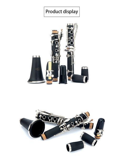 

play-type clarinet instrument jeffrey manman b-key clarinet black wind for beginners
