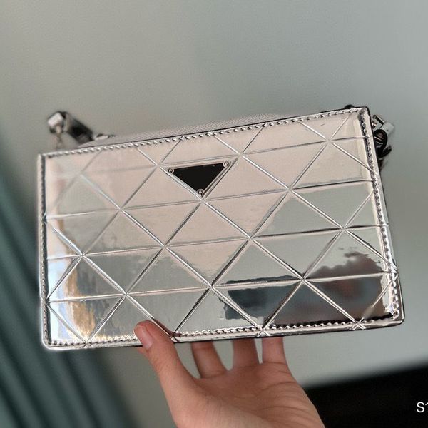 

axillary glossy lady shoulder bag designer bags totes single mini half moon hand bag purse luxury leather fashion cross body quality women l