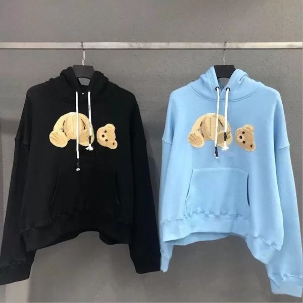 Kırık ayı sweatshirt moda sweatshirtler erkek kapüşonlu oyuncak ayı modaya uygun terry patlama kazak tarzı erkek palmiye kadınlar asya boyutu S-XL