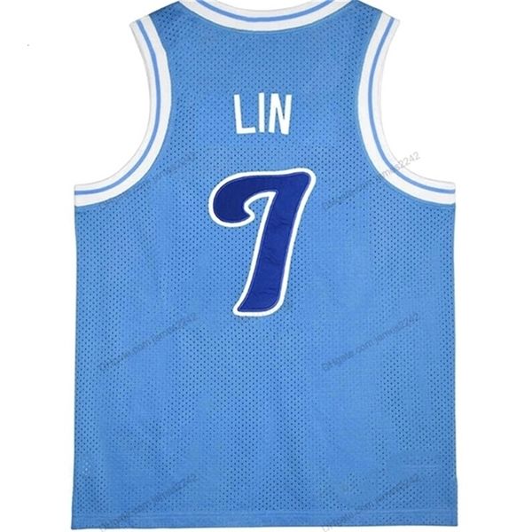 Nikivip Custom Jeremy Lin #7 Jersey de basquete de Pequim Linsanity Linshuhao costume Blue Size S-4xl Qualquer nome e número de camisas de alta qualidade