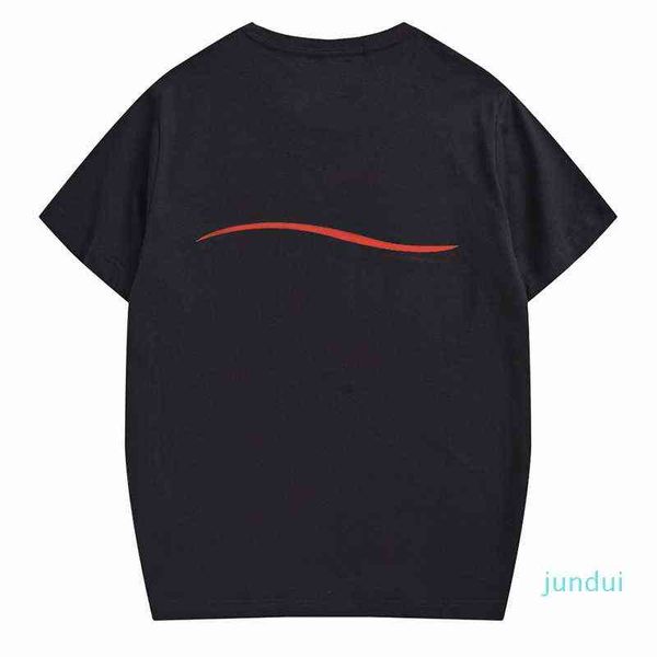 

2022 famous mens t shirt polos men women couples casual short sleeve round neck stylist, White;black