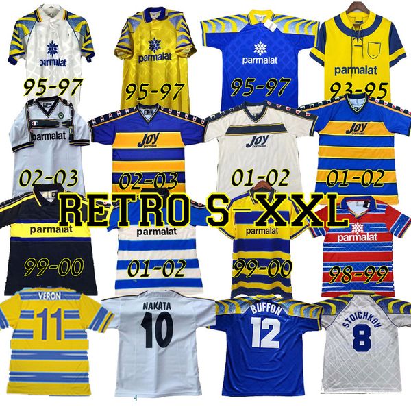

parma maglia retro soccer jerseys classic vintage 1995-2021 special 96 97 1998 99 2000 02 03 crespo zola cannavaro amoroso buffon home away, Black;yellow
