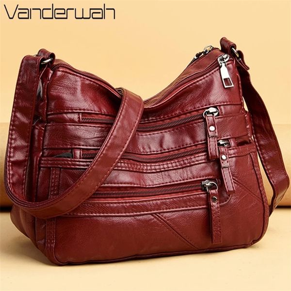 

women shoulder bag leather luxury handbags womens bags designer shoulder crossbody bag female fashion female for ladies 220707