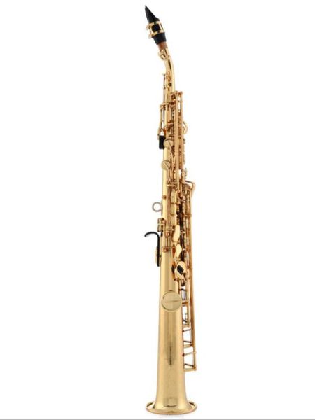 

yss-475ii intermediate soprano saxophone - gold lacquer high f# key sax