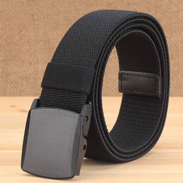 

no metal over security elastic woven mens belt suitable for and womens jeans casual canvas waistband punk, Black;brown