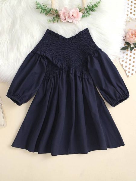 

little girl's lantern sleeve pleated wood ear dress she, Red;yellow