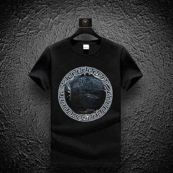 

summer designer new fashion men's mens t shirts tshirts for scoop neck men poloshirt shirt brands medusa t-shirt hip hop clothing, White;black