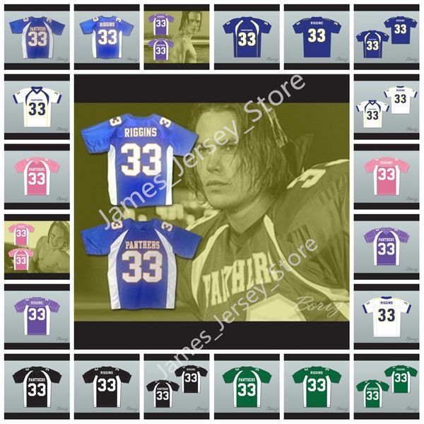 Tim Riggins 33 Dillon High School Futebol Jersey Jersey Jersey 100% Bordado Logos de Menções Mulheres Juventude Sexta à noite Luzes de futebol