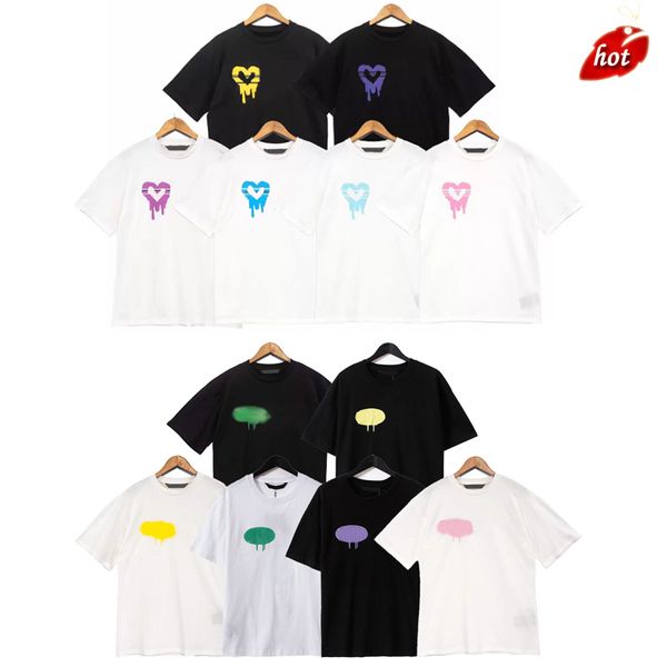 

2022 2022 palm summer designer womens t shirt mens tshirt white black printing t-shirt clothing spray letter short sleeve spring summer men