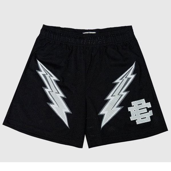 

men's summer fashion eric emanuel shorts brand ee basic new york city skyline luxury casual sports fitness gym workout mesh breathab wo, White;black