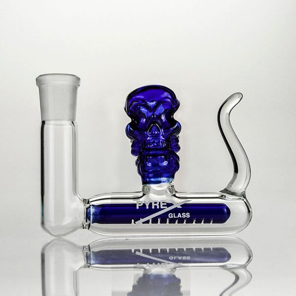 DAB RIGS 14mm 18mm apanhadores de cinzas de vidro azul de 3 polegadas de 3 polegadas de espessura de pirex apanhador de cinzas secas fumando ferramentas para bongos de água de vidro