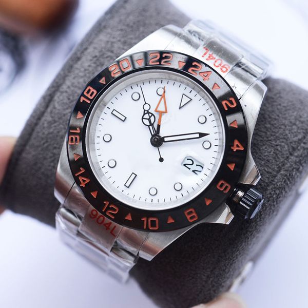 Высококачественные мужские наручные часы Полностью автоматические механические часы 40 -миллиметровые ремешки из нержавеющей стали.