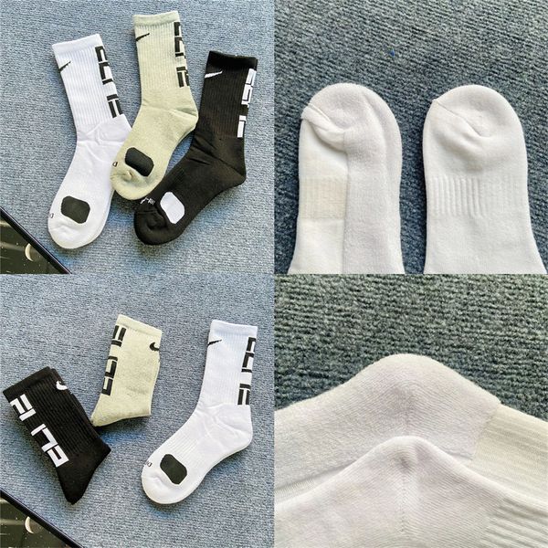 

usa professional elite basketball socks long knee athletic sport men fashion compression thermal winter wholesales, Black